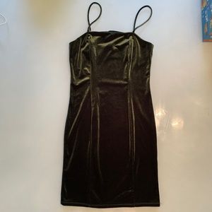 Emerald Green Velvet Dress Size Medium